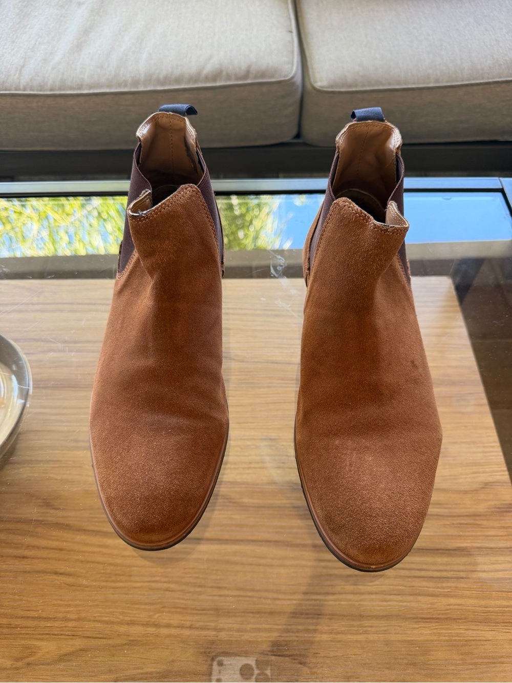 Men's Brown Suede Chelsea Boots